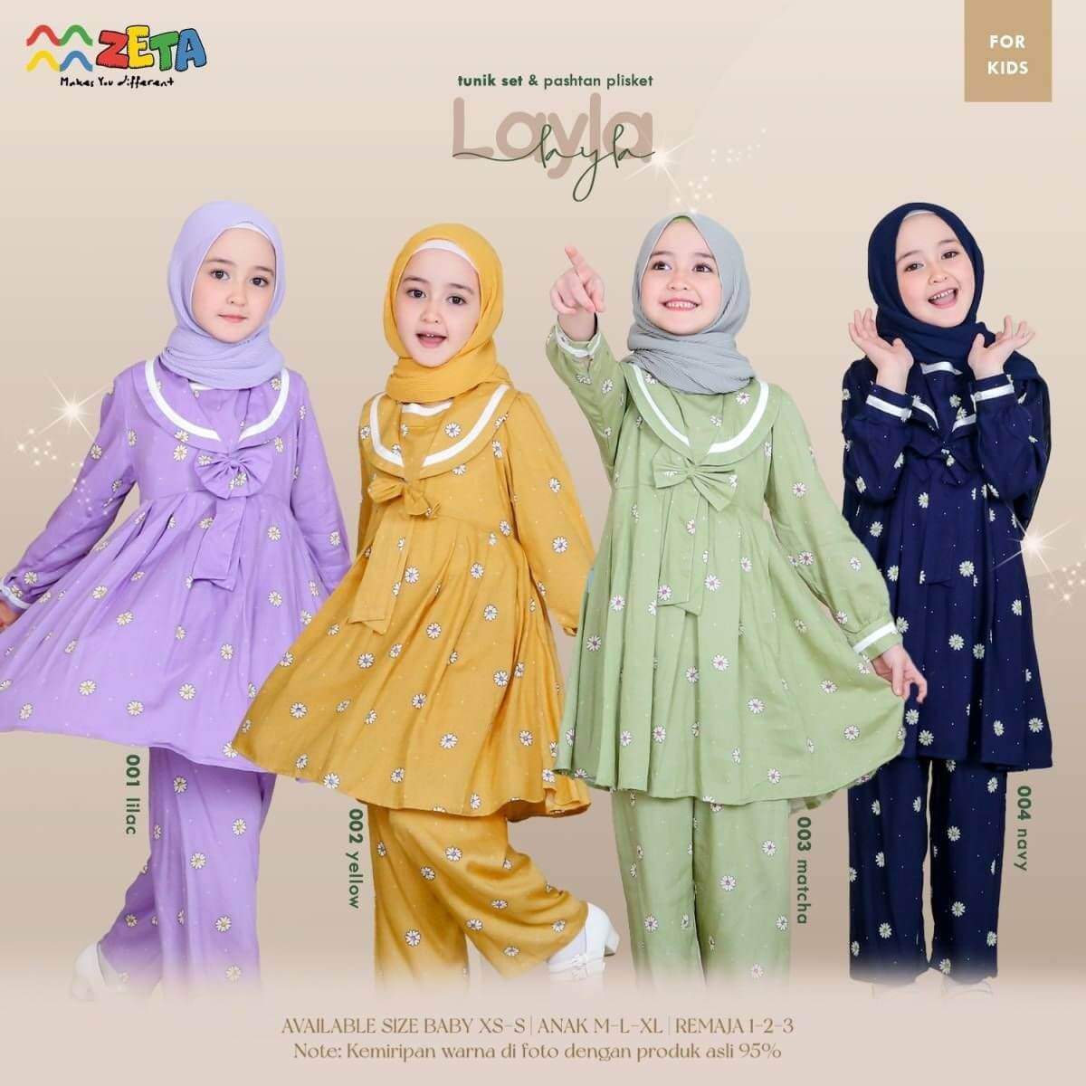 SETELAN LAYLA SERIES (JILBAB PLISKET)