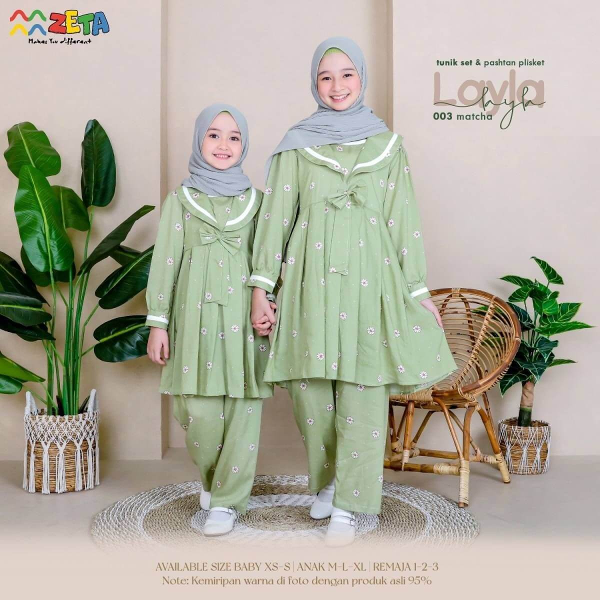SETELAN LAYLA SERIES (JILBAB PLISKET)