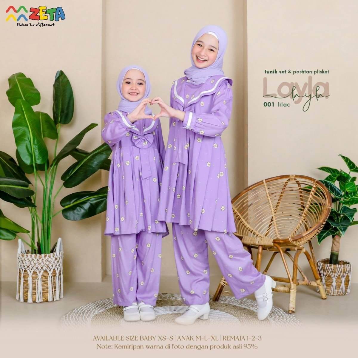 SETELAN LAYLA SERIES (JILBAB PLISKET)