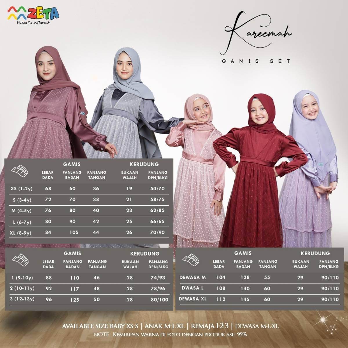 GAMIS IBU ANAK KAREEMA SERIES